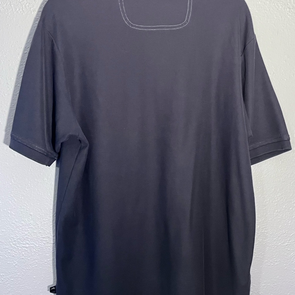 Tommy Bahama Mens Size L Supima Cotton Gray Casual Outdoor Golf Polo Shirt - Picture 7 of 7